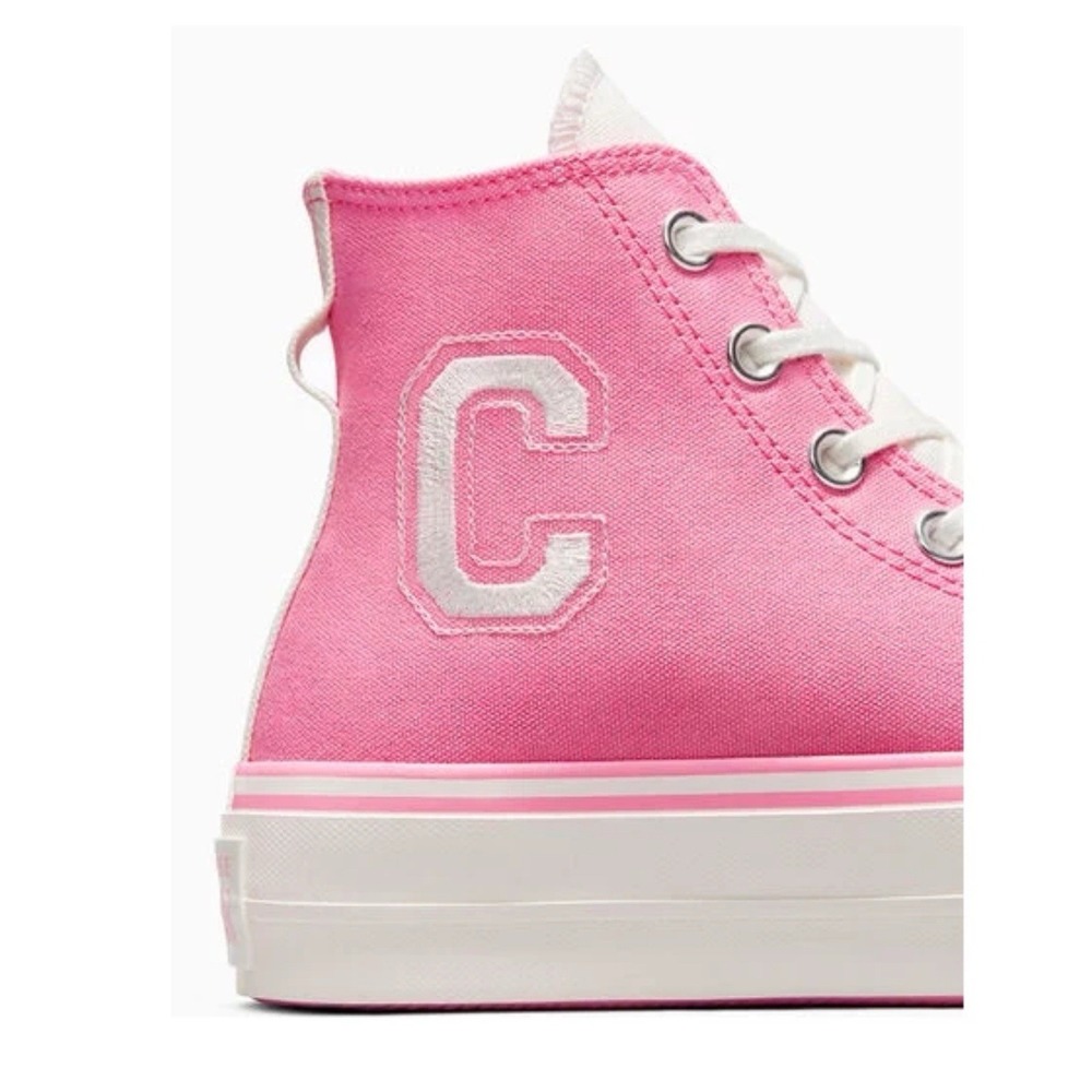CONVERSE Women's Chuck Taylor All Star Lift Platform Retro Sneaker‎ Pink Sz 8.5 - Picture 4 of 7